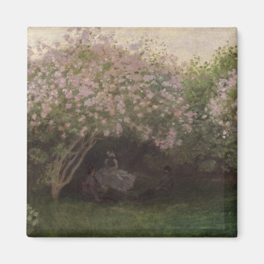 Aimant Claude Monet | Lilacs, Gris Météo, 1872 (Devant)