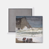 Aimant Claude Monet - Mer Noire à Etretat (Recto/Verso)