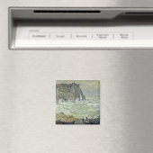 Aimant Claude Monet | Mer rugueuse à Etretat, 1883 (In Situ (Lave-vaisselle))