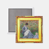 Aimant Claude Monet, mère et enfant (Recto/Verso)