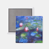Aimant Claude Monet : Nappes d'eau 2 (Recto/Verso)