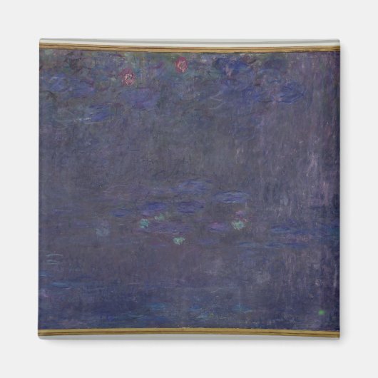 Aimant Claude Monet | Nénuphars : Réflexions des arbres (Devant)