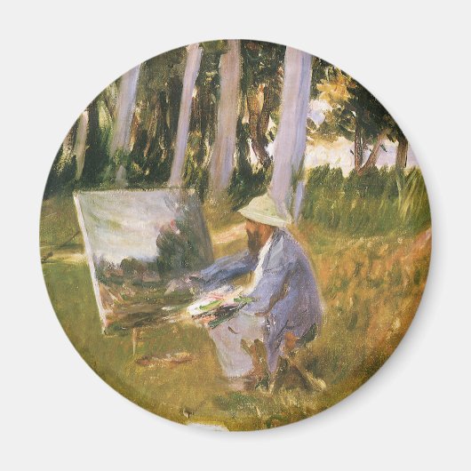 Aimant Claude Monet peignant, Bordure d'un bois par Sarge (Devant)