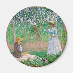 Aimant Claude Monet - Peintres dans le jardin