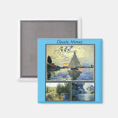 Aimant Claude Monet peinture célèbre (Recto/Verso)