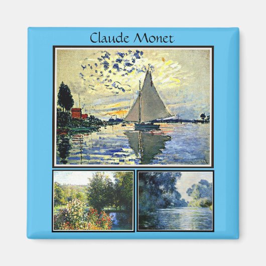 Aimant Claude Monet peinture célèbre (Devant)