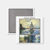 Aimant Claude Monet peinture célèbre (Recto/Verso)