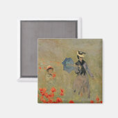 Aimant Claude Monet | Poppies sauvages, près d'Argenteuil (Recto/Verso)