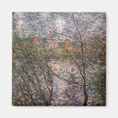Aimant Claude Monet - Printemps à travers les branches (Devant)
