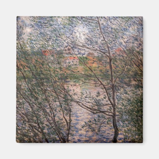 Aimant Claude Monet - Printemps à travers les branches (Devant)