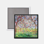 Aimant Claude Monet Printemps Giverny (Recto/Verso)
