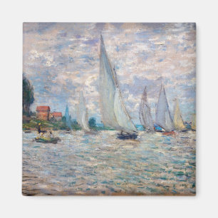 Aimant Claude Monet - Régate de bateaux à Argenteuil