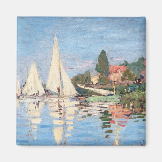 Aimant Claude Monet - Régates à Argenteuil (Devant)