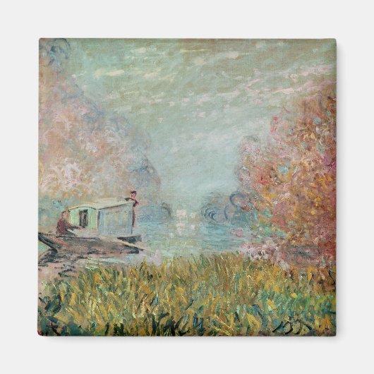 Aimant Claude Monet | The Boat Studio on the Seine, 1875 (Devant)