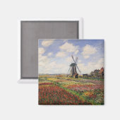 Aimant Claude Monet | Tulip Fields Rijnsburg Windmill (Recto/Verso)