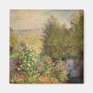 Aimant Claude Monet   Un coin du jardin à Montgeron