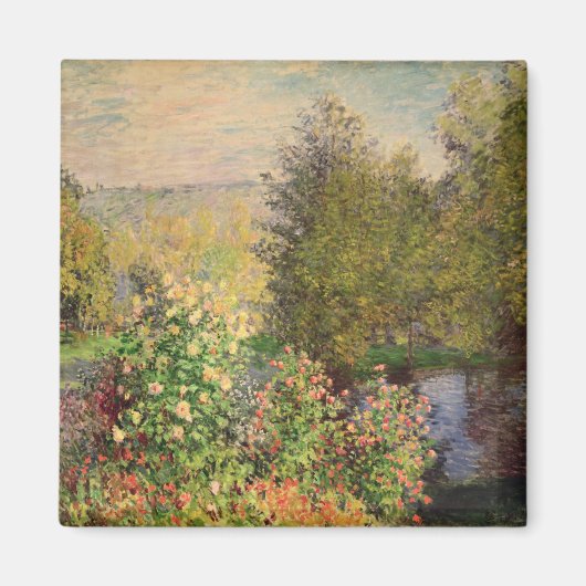 Aimant Claude Monet | Un coin du jardin à Montgeron (Devant)