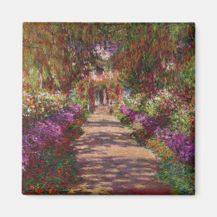 Aimant Claude Monet une voie dans le jardin de Monet