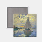Aimant Claude Monet - Voilier au Petit-Gennevilliers (Recto/Verso)