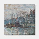 Aimant Claude Monet - Vue d'Amsterdam (Devant)