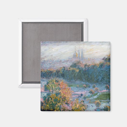 Aimant Claude Monet - Vue des Tuileries, étude (Recto/Verso)