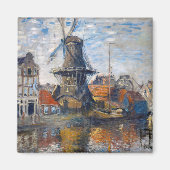 Aimant Claude Monet - Windmill, Amsterdam (Devant)