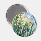 Aimant Claude Monet Yellow Irises et Malva 19 (Recto/Verso)