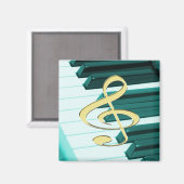 Aimant Clavier de piano G-Clef (Recto/Verso)