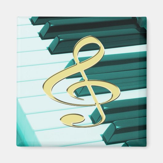 Aimant Clavier de piano G-Clef (Devant)