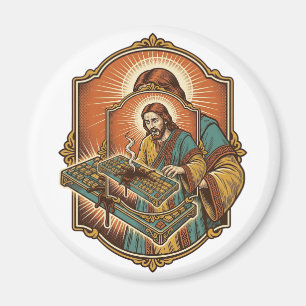 Aimant Clavier Mécanique Cassé par un Café Jésus Technolo