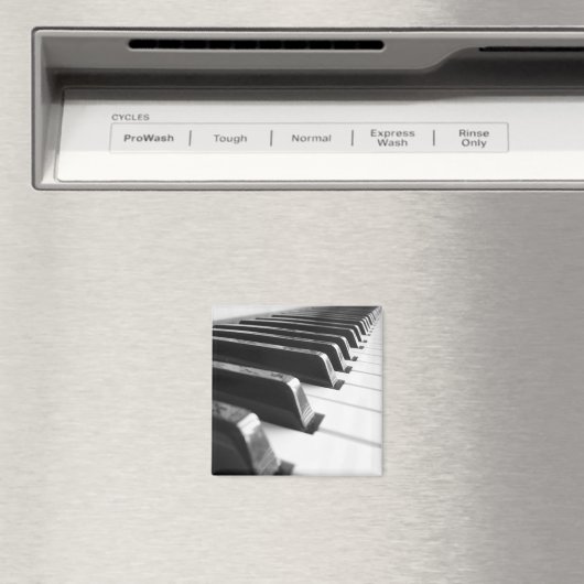 Aimant Clavier - noir et blanc (In Situ (Lave-vaisselle))