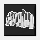 Aimant clavier piano touches design (Devant)