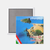 Aimant CLB024 PRAIA A MARE, Ile Dino, Italie, Réfrigérate (Recto/Verso)