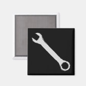 Aimant Clé anglaise. Gris et Noir. Spanner. (Recto/Verso)
