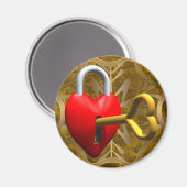 Aimant Clé de mon coeur (Recto/Verso)