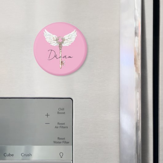 Aimant Clé des plumes d'ange blanc (In situ (réfrigérateur))