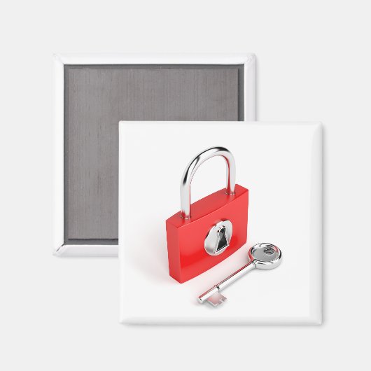 Aimant Clé et cadenas (Recto/Verso)