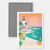 Aimant Clé magnétique du réfrigérateur ouest (Recto/Verso)