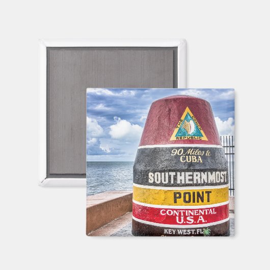 Aimant Clé point le plus au sud Ouest (Recto/Verso)