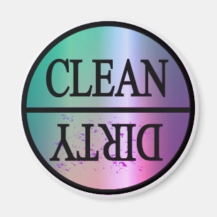 Aimant Clean Dirty violet bleu