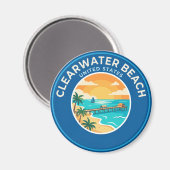 Aimant Clearwater Beach, Floride Floride (Recto/Verso)
