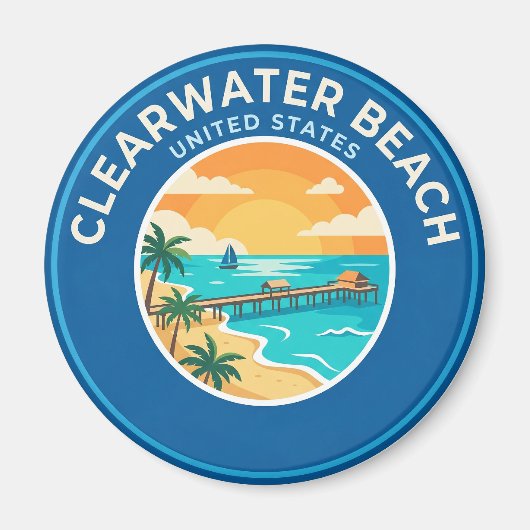 Aimant Clearwater Beach, Floride Floride (Devant)
