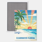 Aimant Clearwater Florida Travel (Recto/Verso)