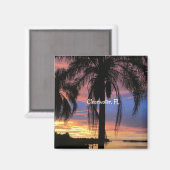 Aimant Clearwater, Floride photo paysage (Recto/Verso)