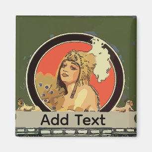 Aimant Cléopatra vintage ajouter du texte