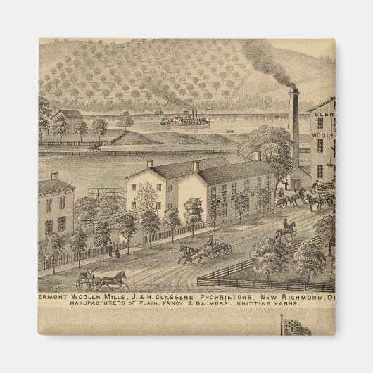 Aimant Clermont Woolen Mills (Devant)