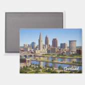 Aimant Cleveland Horizon d'Ohio (Recto/Verso)