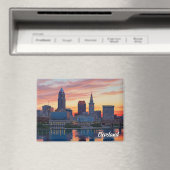 Aimant Cleveland Ohio Skyline Sunset (In Situ (Lave-vaisselle))