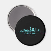 Aimant Cleveland Skyline (Recto/Verso)