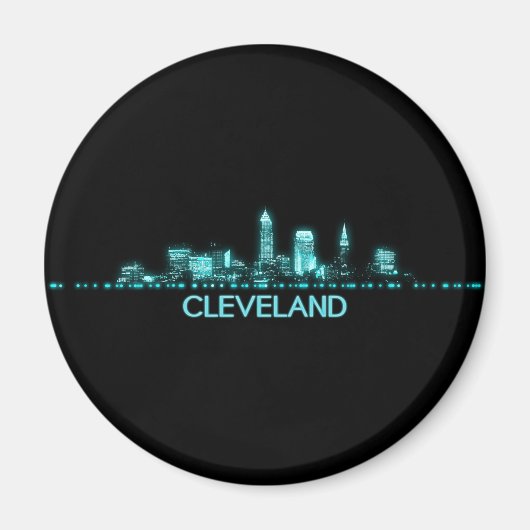Aimant Cleveland Skyline (Devant)